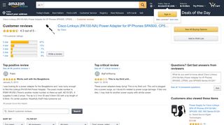 
                            12. Amazon.com: Customer reviews: Cisco Linksys (PA100-NA) Power ...