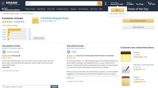 
                            10. Amazon.com: Customer reviews: ColorNote Notepad Notes