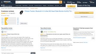 
                            12. Amazon.com: Customer reviews: Fitness Tracker, Bluetooth 4.0 ...