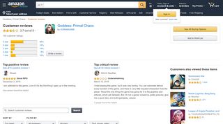 
                            11. Amazon.com: Customer reviews: Goddess: Primal Chaos