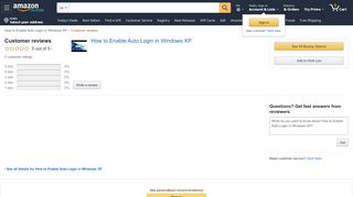 
                            13. Amazon.com: Customer reviews: How to Enable Auto Login in ...