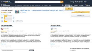 
                            13. Amazon.com: Customer reviews: MagicJack Plus + Free 6 Months ...