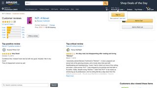 
                            8. Amazon.com: Customer reviews: N.P.: A Novel
