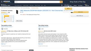 
                            7. Amazon.com: Customer reviews: SMC Networks D3CM1604 Modem ...