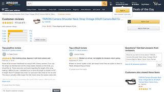 
                            8. Amazon.com: Customer reviews: TARION Camera Shoulder Neck ...