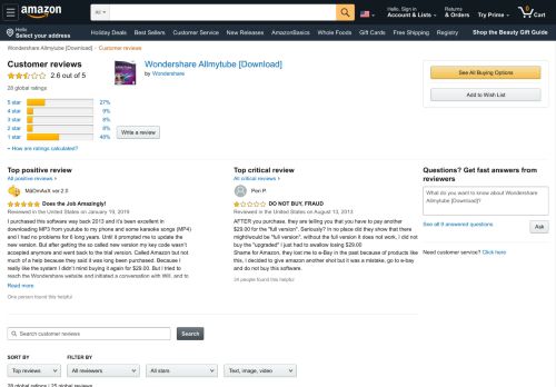 
                            13. Amazon.com: Customer reviews: Wondershare Allmytube [Download]