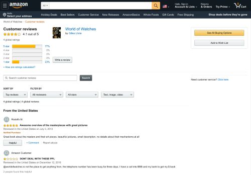 
                            8. Amazon.com: Customer reviews: World of Watches