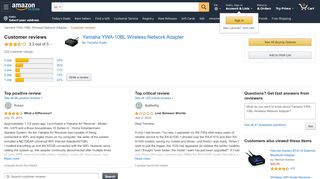 
                            5. Amazon.com: Customer reviews: Yamaha YWA-10BL Wireless ...
