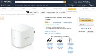 
                            11. Amazon.com: D-Link DAP-1320 Wireless 300N Range Extender ...