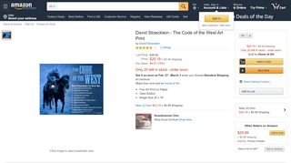 
                            10. Amazon.com: David Stoecklein - The Code of the West: Posters & Prints