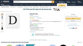 
                            10. Amazon.com: Definitionado: Appstore for Android