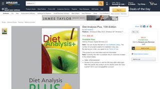 
                            4. Amazon.com: Diet Analysis Plus, 10th Edition: Software