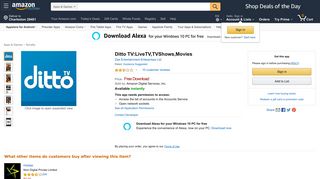 
                            8. Amazon.com: Ditto TV:LiveTV,TVShows,Movies: Appstore for Android