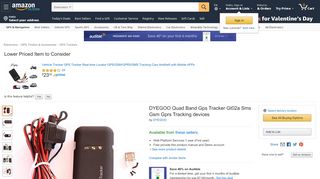 
                            9. Amazon.com: DYEGOO Quad Band Gps Tracker Gt02a ...