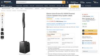 
                            11. Amazon.com: Electro-Voice Evolve 50 1000W Powered Column ...