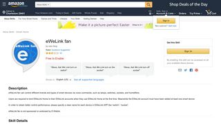 
                            8. Amazon.com: eWeLink fan: Alexa Skills