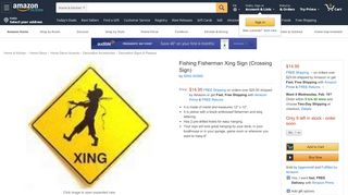 
                            11. Amazon.com: Fishing Fisherman Xing Sign (Crossing Sign): Home ...