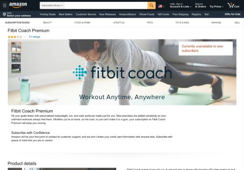 
                            10. Amazon.com: Fitbit Coach Premium: Memberships and Subscriptions