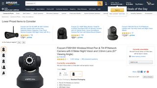 
                            9. Amazon.com : Foscam FI8918W Wireless/Wired Pan & Tilt IP/Network ...