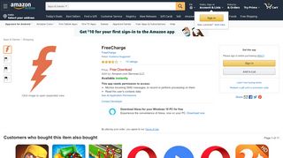 
                            11. Amazon.com: FreeCharge: Appstore for Android