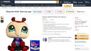 
                            5. Amazon.com: Hasbro Littlest Pet Shop VIP Ladybug: Toys & Games