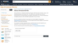 
                            2. Amazon.com Help: About AmazonSmile