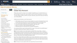 
                            9. Amazon.com Help: About Closing Your Account