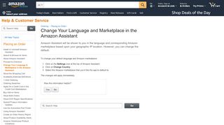 
                            10. Amazon.com Help: Change Your Language & Marketplace ...