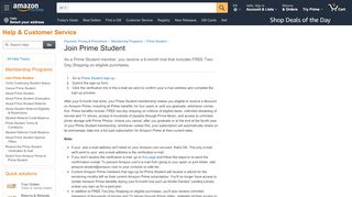 
                            8. Amazon.com Help: Join Prime Student