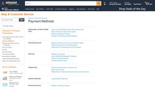 
                            7. Amazon.com Help: Payment Methods