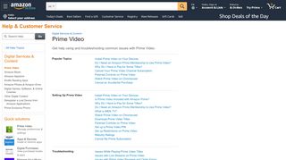 
                            8. Amazon.com Help: Prime Video Error Codes