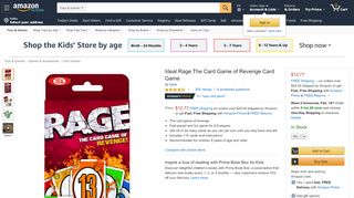
                            11. Amazon.com: Ideal Rage Card Game: Toys & Games