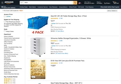 
                            4. Amazon.com: IKEA: Stores