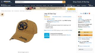 
                            8. Amazon.com: Jeep 3D Star Cap: Sports & Outdoors