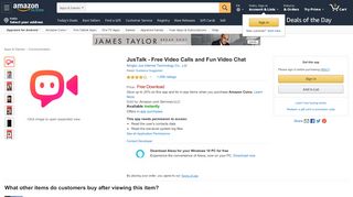 
                            13. Amazon.com: JusTalk - Free Video Calls and Fun Video Chat ...
