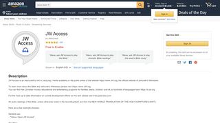 
                            10. Amazon.com: JW Access: Alexa Skills