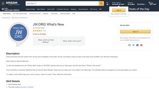 
                            12. Amazon.com: JW.ORG What's New: Alexa Skills