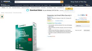 
                            11. Amazon.com: Kaspersky Lab Small Office Security 5