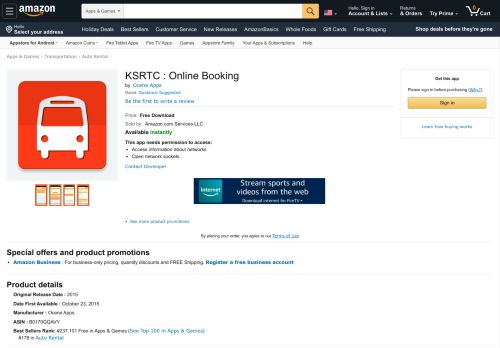 
                            8. Amazon.com: KSRTC : Online Booking: Appstore for Android