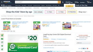 
                            10. Amazon.com: LeapFrog App Center $20 Digital Download Card ...