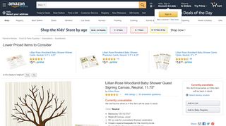 
                            10. Amazon.com: Lillian Rose Woodland Baby Shower Guest Signing ...