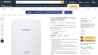 
                            8. Amazon.com: Linksys RE3000W N300 Wi-Fi Range Extender ...