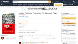 
                            9. Amazon.com: Login to Facebook: Prospecting With Facebook Pages ...
