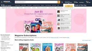 
                            13. Amazon.com: Magazine Subscriptions