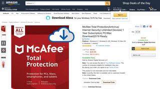 
                            5. Amazon.com: McAfee Total Protection|Antivirus| Internet Security ...