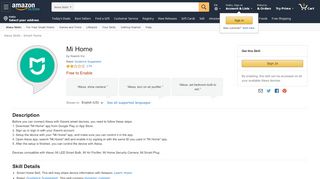 
                            9. Amazon.com: Mi Home: Alexa Skills