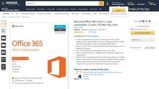 
                            9. Amazon.com: Microsoft Office 365 Home | 1-year subscription, 5 ...