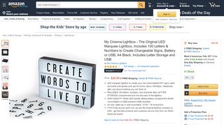 
                            5. Amazon.com: My Cinema Lightbox, The Original LED ...