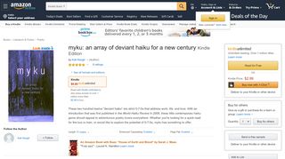 
                            13. Amazon.com: myku: an array of deviant haiku for a new century eBook ...