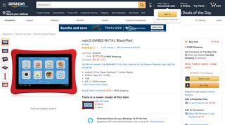 
                            7. Amazon.com: nabi 2 (NABI2-NV7A), Black/Red: Computers ...